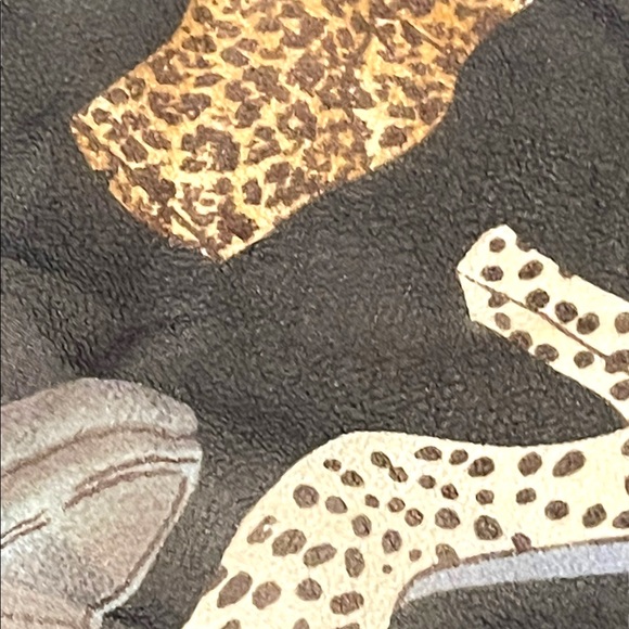 Echo Silk Leopard print shoes boots print scarf - Picture 9 of 12